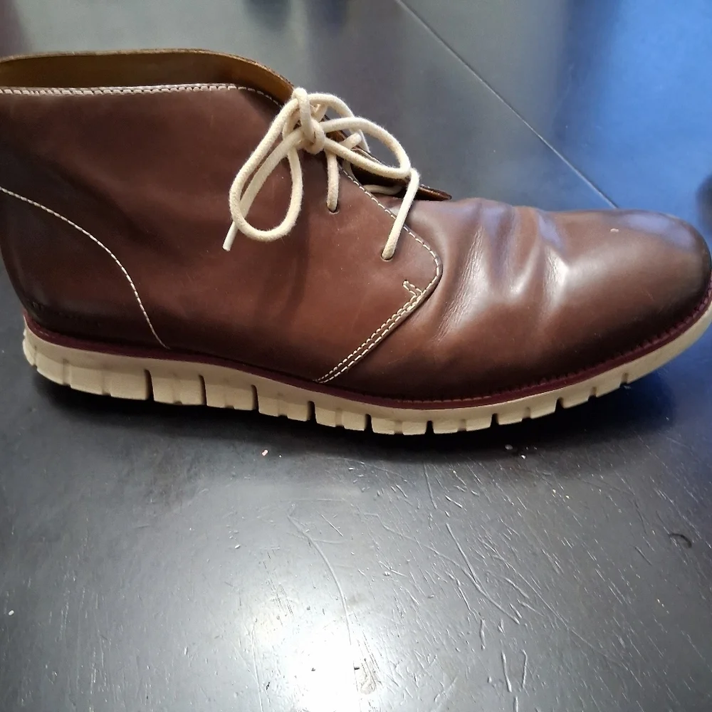 Cole Haan GRAND O.S Leather Chukka Boot Size 12